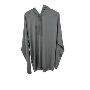 O'Neill Hyperdry Hybrid Hooded Top Mens XXL Gray UPF 50+ Surf Swim Rashguard